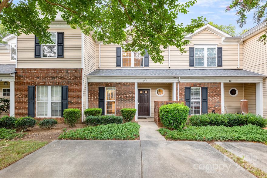 Beautifully updated 2BR/2.5BA townhome just 1 mile from The Health Club and less than 10 minutes to Plaza Midwood, NoDa, Uptown, and I-74. Features include a cozy gas fireplace, stainless steel appliances, quartz countertops, and all-new ductwork (2022). Two spacious bedrooms upstairs, private patio with sliding glass door, and just steps from the neighborhood pool. One of the rare, few updated units in the community!