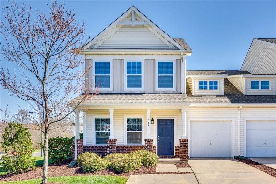 Low Maintenance Living in Fort Mill! This 3 bedroom, 2.5 bathroom end unit has owner's suite on main floor plan, a walk in laundry room with extra storage, kitchen with a pass through to the dining room with room for entertaining. Additional bedrooms on the second floor with a loft and a bonus room. Enjoy the plush landscaping and patio area out back, with side yard and front porch for Carolina seasons. Summerlake Community in the Regal Manor Neighborhood has the most ideal location, convenient to schools, highways, entertainment, shopping, restaurants, Pineville, Ballantyne, and downtown Fort Mill. Don't miss this!