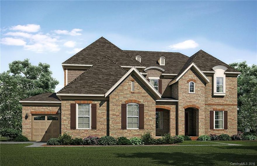 The Popular Stonegate plan features a stone exterior on the front of the home and all brick, an open floor plan, guest suite on the main, casual living area, covered porch, 3 car side load garage, upgraded owners bath layout, finished 3rd floor loft w/ powder room and much more.  This is an inventory home that will be ready in January!  Great opportunity to be in by the first of the year.  Price includes a free finished third floor loft! Ask agent about selections for the home!