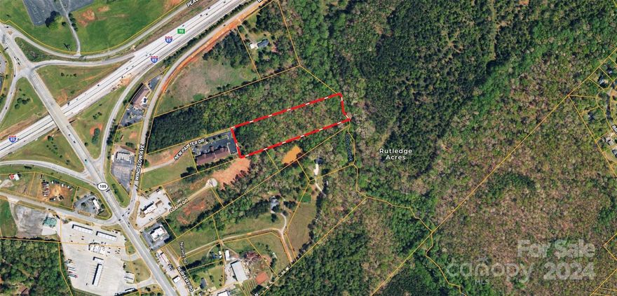 *****THIS IS A REAL ESTATE AUCTION LISTING and the price shown is a placeholder. This property is available for sale only and will be offered via on line auction ending September 5, 2024, at 1:00 p.m. This is not a foreclosure; the new owner will receive a clear title at closing. This property is selling AS-IS with NO contingencies.*****

Development land strategically positioned off I-85 exit 90 in the city of Gaffney S.C.  New Painter road provides paved direct access with water and a main sewer line running parallel to the site. The GC zoning presents a myriad of opportunities for commercial ventures. Strategically positioned across I-85 from the Gaffney Outlet mall,  this property is about an hour from either Charlotte N.C. or Greenville S.C., 3 hours from Atlanta and 30 minutes from the I-26 interchange.