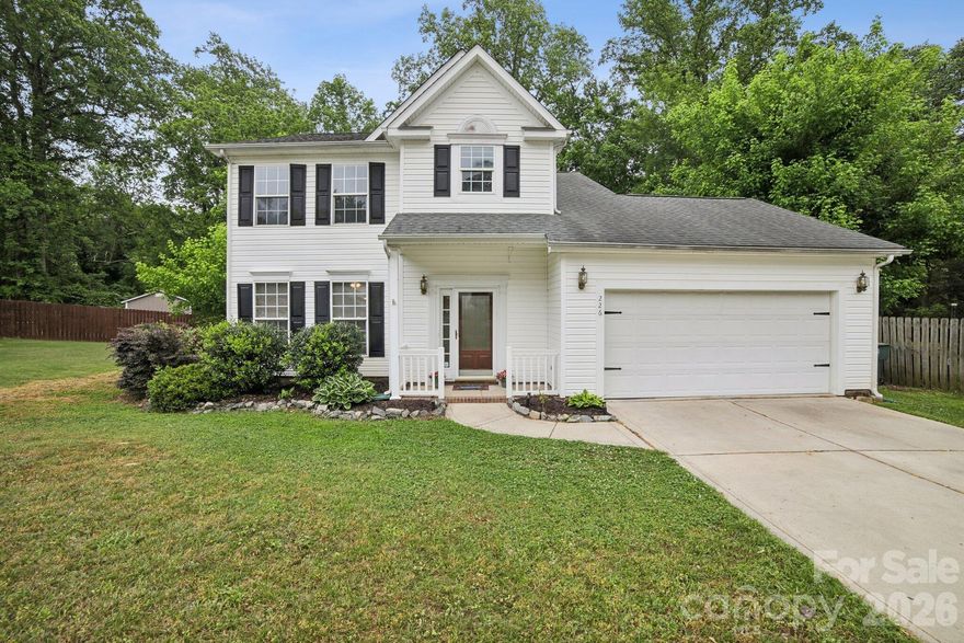 Discover this private cul-de-sac home located at 226 Misty Arbor Ln in the desirable Glynwater community of Mooresville, NC. This inviting residence features a spacious open floor plan with abundant natural light. The modern kitchen boasts stainless steel fridge and dishwasher plus ample counter space. Brand new LVP flooring through out. Enjoy the serene fenced in backyard backing up to a creek, nice for outdoor relaxation and entertainment. Conveniently situated near local amenities, shopping, and dining options, this property has a blend of comfort and convenience. Don't miss the opportunity to make it your own!