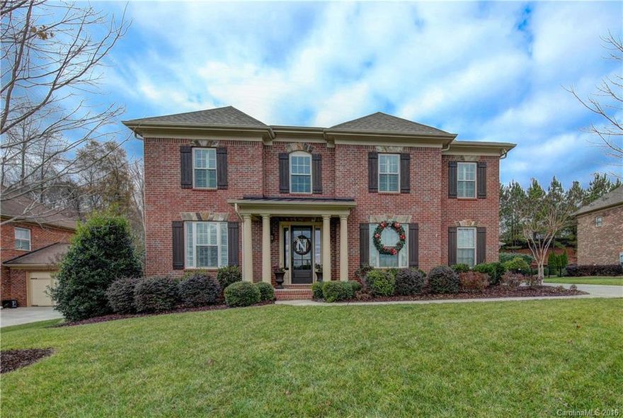 Stunning 4BR/3.5BA ALL brick home in desirable Bridgemill that shows like a model!! Chef's kitchen with huge granite work island, gas cooktop, gas cooktop, butler's pantry, breakfast area that opens to spacious family room with fireplace and built-ins, hardwoods, separate office, plantation shutters throughout, oversized bonus room, screened porch, irrigation, fenced yard and more. HOA offers incredible amenities and convenient to Charlotte. Low County Taxes and great schools!!