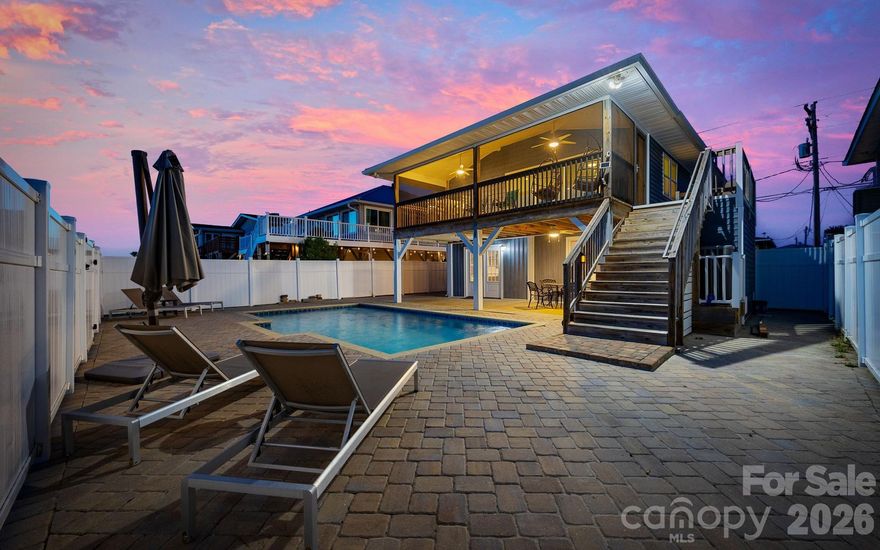 Positioned in one of Cherry Grove Beach’s most desirable vacation rental corridors, 53rd Avenue North offers a rare combination of canal frontage, private pool, and walkable beach access, making it a compelling investment opportunity.

This fully furnished coastal property is designed for short-term rental success, featuring a layout that accommodates group bookings while offering strong lifestyle appeal. Outdoor living spaces include a private pool, covered decks, and direct canal access with dock, a combination that significantly enhances guest demand and booking versatility.

Inside, open living areas, a spacious kitchen with ample seating, and flexible sleeping configurations support high-occupancy stays. The home is well-suited for families, multi-group travel, and repeat vacation renters seeking both beach proximity and waterway recreation.

Additional features include smart TVs, high-speed internet, generous parking, and no HOA restrictions, providing investors with flexibility and ease of operation. Canal-front positioning offers boating, kayaking, and sunset views—key differentiators in the Cherry Grove rental market.

Cherry Grove Beach continues to attract short-term rental investors due to its strong seasonal demand, limited inventory, and consistent guest traffic. This property presents an opportunity to acquire a turnkey coastal income asset with multiple revenue-driving amenities already in place.