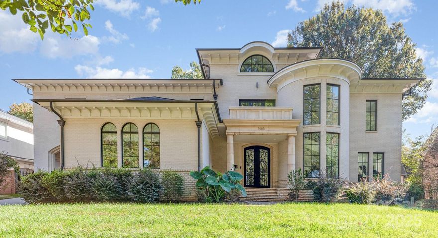 Beautiful custom-built Myers Park home for sale. Incredible details throughout home! A true chef's kitchen with white marble counter tops, Sub-Zero fridge & oversized freezer and Viking 6 burner gas range. Open floor plan with awe inspiring soaring ceilings in great room. Double iron front doors & metal gated driveway gives this home a tremendous amount of security and privacy. The Primary bedroom on main floor has an unbelievable unique privacy feature that you have to be shown in person.. very cool. Primary bath has a smart shower system, jetted tub and tons of closet space. 800+ SF Apartment above garage! New paint throughout interior of home, move in ready! Freedom Park is across the street and Queens road West is a short walk, arguably one of the best streets/neighborhoods in Charlotte! Home has a whole house generator in the event of power outage(rare), everything has been thought of.