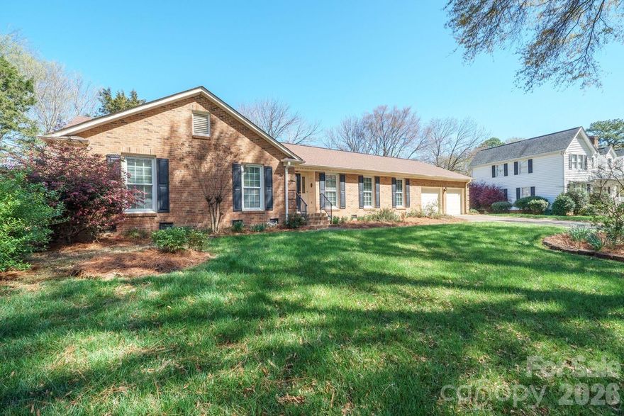 Welcome home to this beautifully maintained 4- bedroom, 2.5- bath in the established Ridgeloch subdivision, nestled in the heart of South Charlotte. Ideally situated 4 minutes from the Arboretum, 3 minutes from Cedarwood Country Club! This inviting home blends comfort, space and convenience in a location that puts shopping, dining, and entertainment just a short distance away.
Inside features a freshly painted interior that feels bright and welcoming throughout. The updated kitchen features generous counter space, abundant cabinetry and a large double door pantry perfect for keeping things organized. Just off the kitchen is a spacious dining room ideal for hosting family dinners, holiday gatherings or entertaining friends. The family room is a perfect place to relax, highlighted by a cozy fireplace and an impressive full wall of built-in shelving offering both charm and functional storage. 
Additional features include a fenced in back yard perfect for pets, play or entertaining. 2-car garage with a dedicated utility/storage room giving you extra space for tools, hobbies, and organization.
Located in the desirable Ridgeloch community this home combines neighborhood charm with easy access to nearby shopping, dining, and everyday conveniences, making this the perfect place to call HOME!