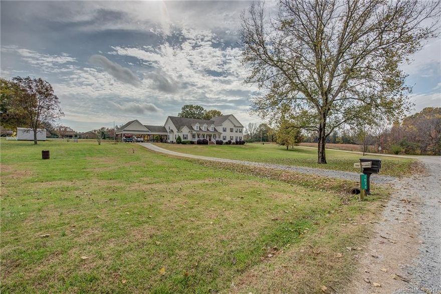 Incredible custom home on almost 6 acs in Clover ! Loaded with updates..2 kitchens both w granite, stainless, tons of cabinets, 5 brs, 5 w 2 halfs, sunroom, 2 offices, screened in porch, double garage and workshop w its own second entr driveway around back, heirloom pecan, walnut trees, level useable land.minutes to town.schools. Home is suitable for multi-generational living or just room to spread out,affordable with avg utilities for this family at $187 per month...that's a well built house!!