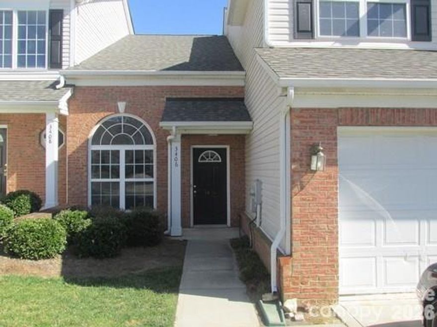 Spacious and versatile townhome in the desirable Summerfield Townhomes community, just minutes from Downtown Matthews. This home features a highly sought-after split-bedroom layout with a large main-level bedroom, full bathroom, and walk-in closet, ideal for guests, in-laws, or a private home office. The upper level offers a private primary suite with full bathroom and walk-in closet, providing excellent separation and privacy.

Enjoy an open-concept living and dining area with vaulted ceilings, a gas fireplace, and abundant natural light. Functional kitchen with ample cabinetry and appliances included. Community amenities include a neighborhood pool, and the location offers convenient access to shopping, dining, parks, and major commuter routes. A rare opportunity to own a flexible, well-located townhome in Matthews.