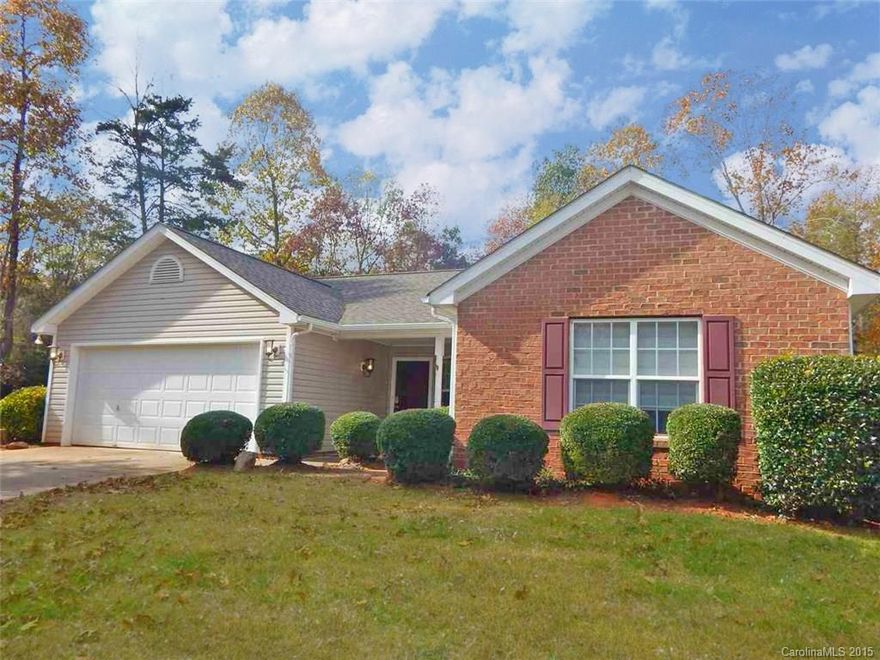 Move in ready 3 bed 2 bath ranch home in popular Barron Estates with attached 2 car garage.  Home has fenced back yard, covered front porch, back patio with gas grill hookup and pergola.  Neighborhood natural area to side and in back of home creates space between neighbors.