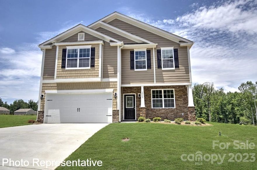 Top Selling Pinehurst floor plan on an unfinished basement! Open concept with site lines straight from kitchen to the family room. Kitchen features 36" white shaker cabinets and granite countertops w/ tile backsplash. Revwood flooring throughout main living area with carpeted bedrooms. The upstairs has 3 bedrooms including a large primary bedroom with ensuite bath! Fountain Park is conveniently located less than 7 miles from downtown Asheville. This home is an incredible value with all the benefits of new construction and a 10 yr. Home Warranty! Our Home Is Connected package includes programmable thermostat, Z-Wave door lock and wireless switch, touchscreen control device, automation platform, video doorbell, and Amazon Echo and Echo Dot. All home features are subject to change without notice. Internet service not included.