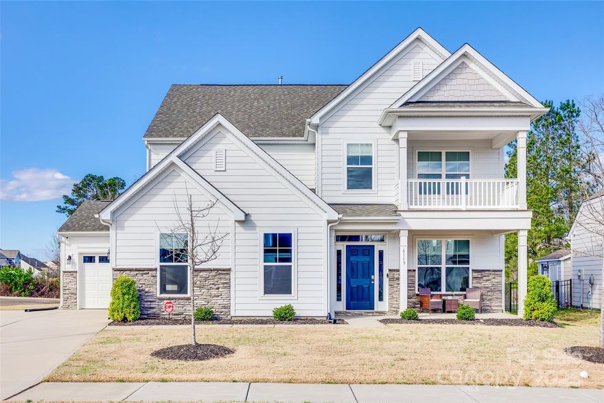 Welcome to this beautifully maintained 4-bedroom, 3-bathroom home that blends style, comfort, and functionality! Nestled on a private lot, this home features a 3-car garage and an expansive layout ideal for both entertaining and every day living. From the moment you step inside, you'll be greeted by an open-concept floor plan filled with natural light, perfect for modern living and entertaining. The spacious living area flows seamlessly into the gourmet kitchen, featuring sleek countertops, stainless steel appliances, and a huge island. The primary suite offers a peaceful retreat with a luxurious en-suite bath, while the three additional bedrooms provide plenty of space for family and guests. Enjoy evenings on the covered back patio in your private backyard. Enjoy amazing community amenities including outdoor pools, playground, walking trails, recreation and more. With every detail meticulously maintained, this home is truly move-in ready! Don't miss this incredible opportunity!