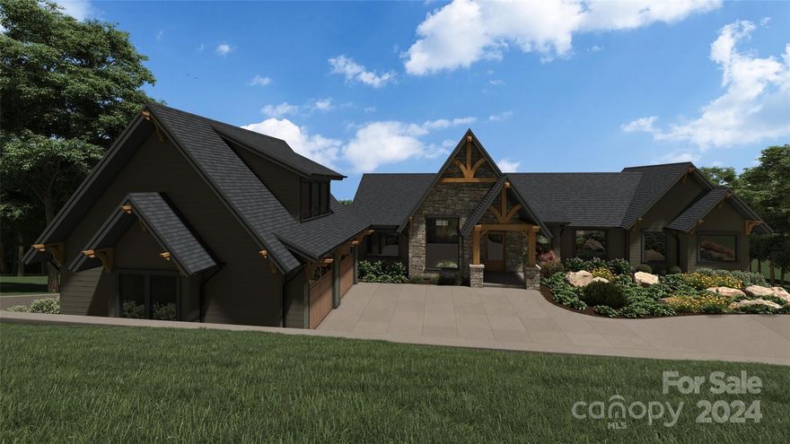 Nestled on a beautiful double lot, this exceptional land/home package offers an unparalleled living experience, combining luxurious design with panoramic long-range mountain views and vistas of the renowned Bright's Creek Golf Course. Set within the exclusive Bright's Creek Golf & Equestrian community, this home is the epitome of mountain elegance and modern comfort. The open-concept floor plan is perfect for both everyday living and entertaining, featuring soaring vaulted ceilings that create a sense of spaciousness throughout. The main floor is highlighted by a luxurious primary suite, offering privacy and convenience with direct access to the home’s living spaces. The lower level offers versatile living space, including a den and two ensuites. For even more potential, the room above the garage can be finished to suit your needs as an additional bedroom, office, or entertainment space. Located within the prestigious Bright's Creek development, known for its exceptional golf.