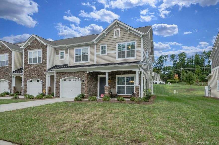 Gorgeous move-in ready townhome located in desirable Berewick neighborhood. Resort style amenities, club house including splash park. Conveniently close to shopping and major highway. Home has soaring ceilings, freshly painted, beautiful backsplash with granite countertops. Master on main. Lots of privacy! Home backing up to green space. Priced to sell!