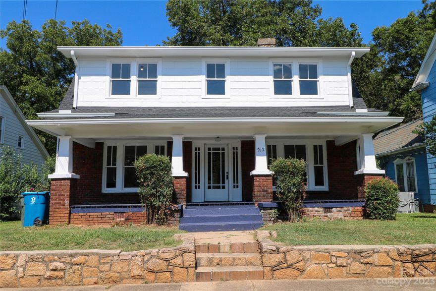 The perfect combination of character and charm. The hardwood floors are original and stunning. The kitchen is equipped with stainless steal appliances, quartz countertops, soft close cabinetry and a breakfast bar. New lighting throughout most of the home, 2 new HVAC units and ductwork, new roof, new gutters, new soffit, all new electrical  wiring, new water heater and much more. Breadboard ceilings brings out the age and character of this historic home with the modern comforts. New bathrooms w/tile floors, a walk in shower w/stone accents, main level laundry & drop zone area. Exterior features include covered front porch and parking in the driveway to the left of the home. There is a Structural engineering report attached to this MLS listing. All repairs have now been completed to the foundation and invoice is attached to the listing.
