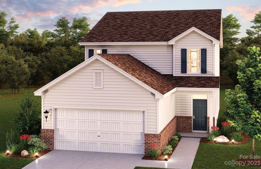 Come see why everybody is talking about living in York, SC. Beautiful 4 Bedroom, 3 bath home located in the highly desired area of York County.  Welcome to Asbury Ridge where you will find beautiful wooded lots, winding roads, walking trails, playground, sidewalks and easy access to shopping, dining and adorable downtown York.  The Olympic floorplan is one of our most popular and features open kitchen with stylish cabinets and granite countertops, dining and great room in rear of the home overlooking the patio. Tons of storage 6 closets plus under stairway and walk in pantry. Primary bedroom has walk in closet. Kitchen has granite countertops.  Loft area can be used as an office or additional TV area. Durable LVP flooring in kitchen and great room. Home is connected to home products.  

Community features playground, walking trails and sidewalks.
  
Easy access to Hwy 5 and 49 to make your commute simple and direct.