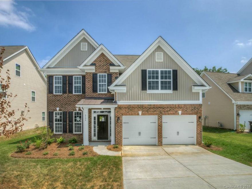 A Wonderful 5 bedroom/3bath home wtih an unfinished Basement that's LOADED!  This one has a Grand entry 2 story foyer w/decorative iron pickets leading to 2nd floor, the Dining room has a 6" Coffered Ceiling. The Chef's kitchen boast  premium Granite, a stainless Gas Range, tile backsplash and an island that overlooks the large Family room.  The Family rm has a Gas Fireplace and great windows pour in light.  Pictures are representative only. Ask about our incredible incentive options. Ready Nov.