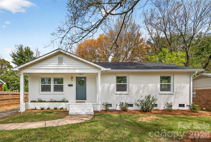 This adorable white brick ranch is the perfect blend of charm and modern living. Completely renovated, this 4 bedroom, 2.5 bath home offers bright, inviting interiors, generous living spaces, and a seamless flow ideal for both relaxing and entertaining. The fully updated kitchen and baths bring a fresh, elevated feel, while the single-level ranch layout offers everyday comfort and convenience. Thoughtful upgrades include new HVAC, new roof and gutters, new water heater, all new windows, new interior and exterior doors, beautifully renovated bathrooms and kitchen, refinished hardwood floors, laminate flooring, fresh interior and exterior paint, vapor barrier in crawl space and gas logs in the fireplace.