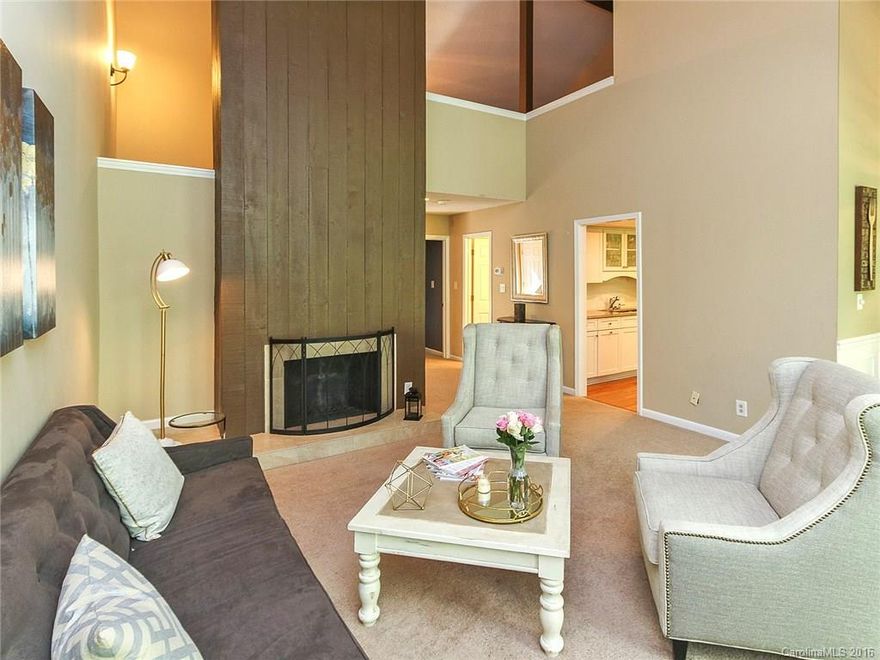 VERY spacious condo with neutral colors throughout on Lake Wylie in River Hills.  The main floor features MOM, currently set up as a game room, as well as a 2-story great room that opens to the updated kitchen, DR and balcony.  Enclosed patio can be accessed from the Master Suite. There are 3 additional BR on the lower level and access to outdoor space.  The loft area is great for entertaining or as a theatre room.  The gated community has a pool, trails, marina and country club w/golf course.