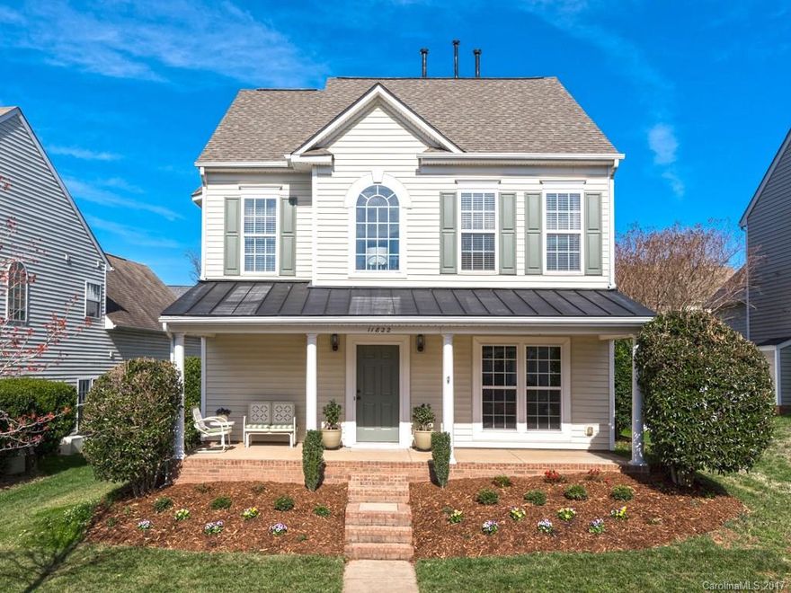 This move in ready home with open floorplan is located in one of the most desirable neighborhoods in Ballantyne/ S.Charlotte.  This home features natural wood and custom marble tile flooring, plenty of windows to allow for ideal ambient lighting throughout, new landscaping throughout the front and backyard, custom elfa closet system in the bonus/4th bedroom, and fresh interior and exterior paint throughout. Walking distance to local shopping, dining, and the Ballantyne Elementary School.