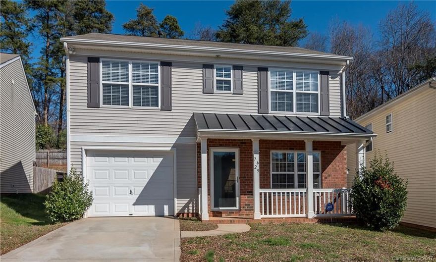 Immaculate home, located just 2 minutes from I-77. First floor features a sunny living room with gas fireplace, half bathroom, spotless eat in kitchen with upgraded stainless steel appliances,  separate pantry and utility room. Entrance to the patio and fenced in backyard is just off the dining area. Great for backyard barbecues! All bedrooms and 2 full baths are located upstairs. The owners suite has a vaulted ceiling, walk in closet, and separate tub/shower. Well kept and move in ready!