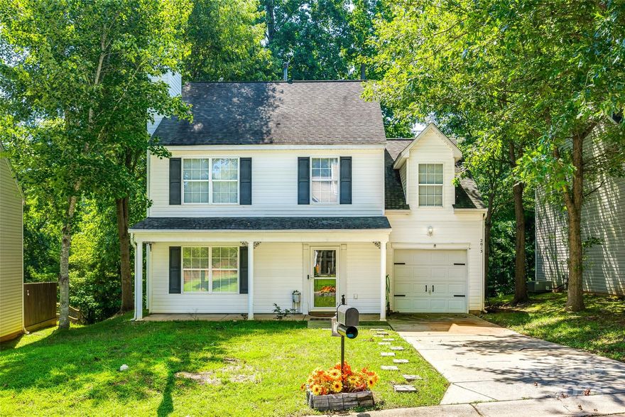 Nestled in the heart of Lake Wylie, in the popular community of Forest Oaks, you will find this adorable two-story home. This 4 bedroom, 2.5 bath, boasts a private back yard, sit on your deck and enjoy your morning coffee or evening cocktails, or sit on your front porch and watch the sun set on a quiet street. In the bedrooms upstairs, you will fall in love with the massive, vaulted ceilings, creating that feeling of a lot of space. New HVAC June 2022, new water heater May 2023, French drains installed, BRAND NEW FLOORING lower-level and upper-level hallway/bathrooms, freshly painted cabinets in the kitchen, all new bathroom fixtures, this well-maintained home is a must see! Low HOA fees, Award winning Clover Schools, close access to Charlotte, dining, and lake recreation.