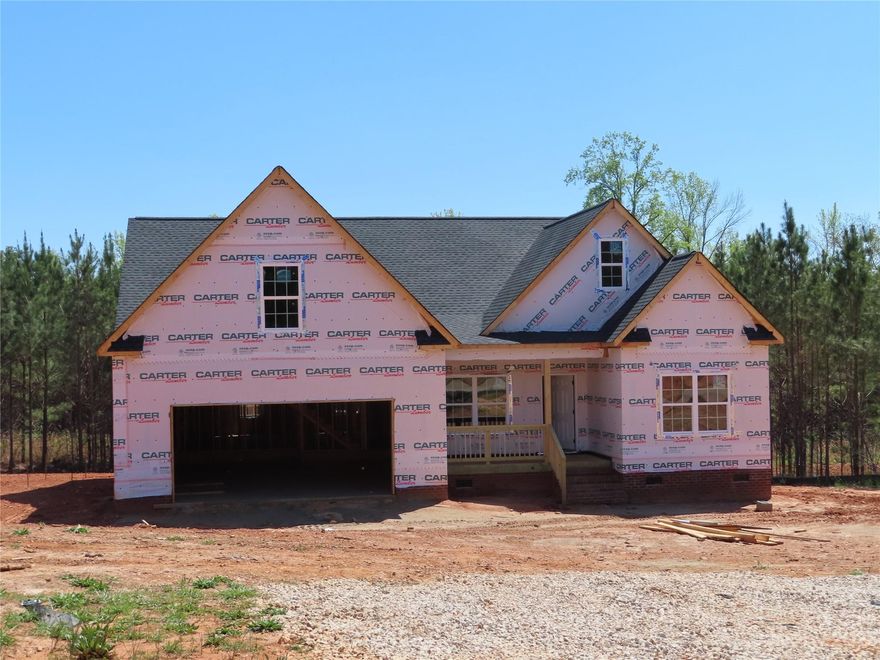 New construction sitting on a one acre lot. York address but Clover schools. Open floor plan split BR plan. Jack and Jill bathroom as well as a half bath for guests. Granite countertops, laundry room, covered back porch & luxury vinyl planking everywhere except the bonus room.
