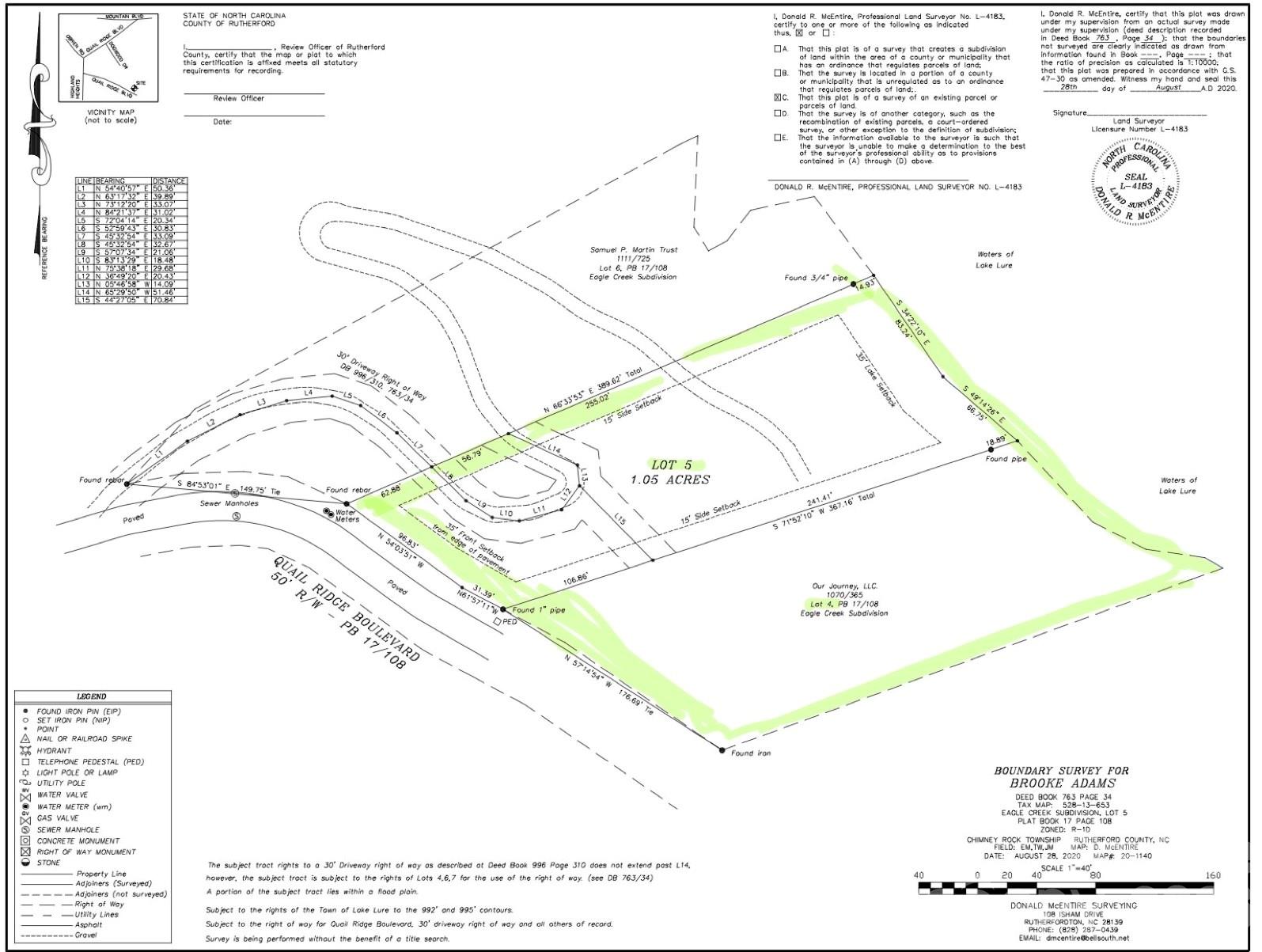 Rumbling Bald on Lake Lure - Land