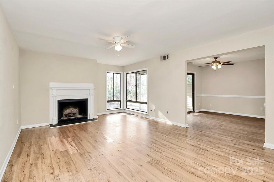 Welcome to your perfect blend of comfort, privacy, and convenience.
This beautifully maintained 2-bedroom end unit offers an open-concept layout with spacious bedrooms, 1.5 baths, and tons of natural light flowing throughout the home.
Step inside to a bright living space that opens seamlessly to the dining area and kitchen ideal for everyday living or entertaining. Enjoy not one, but two private outdoor spaces: a charming front patio perfect for morning coffee, and a peaceful back balcony overlooking lush woods for ultimate privacy.
This home checks all the boxes for a low-maintenance lifestyle, whether you're a first-time buyer, downsizer, or investor looking for a strong rental opportunity.
Located in an unbeatable central Charlotte location, you're just minutes from some of the city’s hottest and fastest-growing neighborhoods, including Oakhurst, MoRa, and more. Enjoy being moments away from local favorites like Vaulted Oak Brewing, Common Market, boutique shops, coffee spots, parks, and only 15 minutes to Uptown Charlotte.