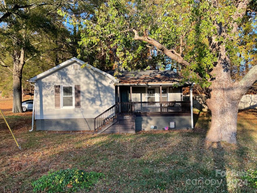 Wonderfully updated Farmhouse with Rustic accents is move-in ready for your buyer to enjoy. Porch swinging K-town living! Recent updates include: HVAC 2012, Roof 2023, SS Appliances, walk-in pantry, coffee bar area, painted craftsman style cabinets, updated light fixtures/added can lights, updated plumbing fixtures, laminate wood flooring, accent stone wall & decorative tiled floor in Bathroom, crown molding in LR, 2" Blinds, wood beam Mantle, walk-in closet in Primary BR, New SS Farmhouse sink & sealed Butcher-block c-tops,  Covered patio area, Privacy fenced backyard ('22), Plus 2 Car Garage, Basement with tons of great storage & extra room with possibilities to make it your own. Home Sweet Home!