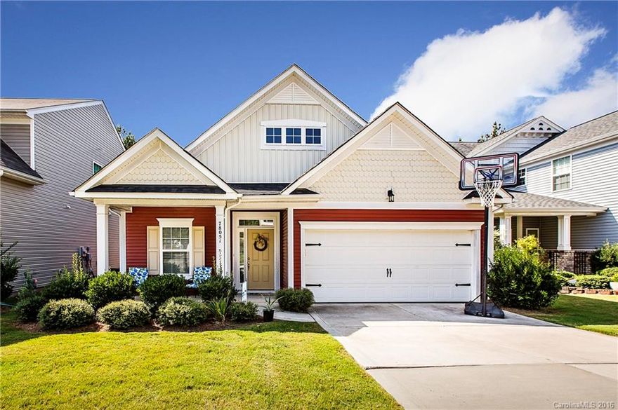 Beautiful home in Walnut Creek all on one level.  The open layout features vaulted ceilings, formal dining room and spacious kitchen with stainless steel appliances, breakfast bar, granite counters and pantry.  Kitchen opens up to oversized living room which is perfect for entertaining. Master has large walk-in closet and separate shower and garden tub.  Front porch charm and enclosed back patio add that extra living space outdoors.  Growing community  and highly sought after area.