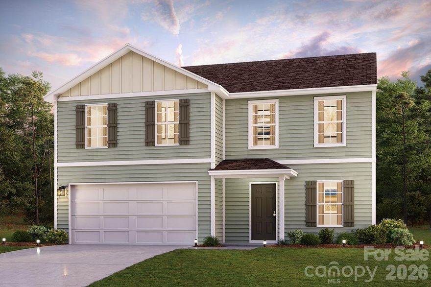 "Be charmed by this new construction home in the vibrant The Reserve at Green Needles! The stylish Essex Plan this is a 2-story gem offers a spacious open layout perfect for entertaining and everyday living. The inviting kitchen features elegant cabinetry, Quartz countertops and LG appliances, including a range with a microwave hood and a modern dishwasher. The main floor also includes a versatile flex room and a chic half bathroom for guests.
Upstairs, unwind in the tranquil primary suite with a  en-suite bathroom and a generous walk-in closet. Three additional bedrooms with walk-in closets share a full bathroom. A cozy loft and a convenient walk-in laundry room enhance functionality. Energy-efficient Low-E windows and a one-year limited home warranty complete this exceptional home.  "