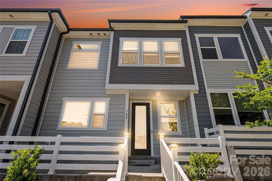 Welcome to Southend at Tryon! This fully loaded 2023 stunner has it all. Step inside and be greeted by your  gleaming white kitchen, including a 36'' gas cooktop, upgraded cabinets, white ariel quartz counters, and an island featuring custom wood trim. Entertain the whole neighborhood in your spacious living room, with more custom wall trim and brand new paint. Upstairs, you'll find three generously sized bedrooms, including the primary suite, featuring an upgraded shower with full tile walls. The laundry room has direct access to both the primary bedroom closet and the hallway. The open loft area is perfect for an at home office, or an extra living space. Just minutes from the light rail, SouthEnd, Uptown, and all major highways, this location simply can't be beat. Schedule your tour today!