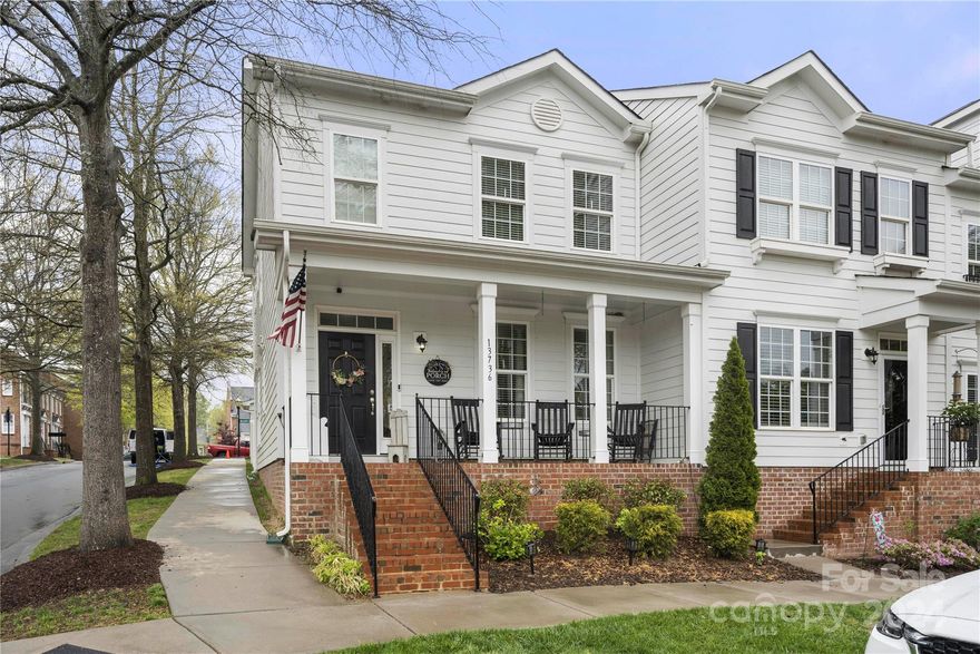 Welcome to 13736 Winmau Ln! Located in Vermillion, this end-unit townhome boasts many great features. Step in from the covered front porch and be greeted by wood flooring & crown molding. The great room leads to the eat-in kitchen that features granite counters, an island with a breakfast bar, a pantry, stainless steel appliances, & the dining area! A half bathroom & laundry complete the main level. Upstairs, the owner’s suite features a walk-in closet & en-suite bathroom with a dual vanity & tiled walk-in shower. Secondary bedrooms & full bathroom complete the upper level. Fenced-in back patio & detached garage! Enjoy all Vermillion has to offer with a club house, outdoor pool, playgrounds, & walking trails! Great Huntersville location with proximity to Downtown Huntersville (~1 mile), South Prong Clarke Creek Greenway (~.07 miles), I-77 (~2 miles), & Birkdale Village (~4.5 miles).