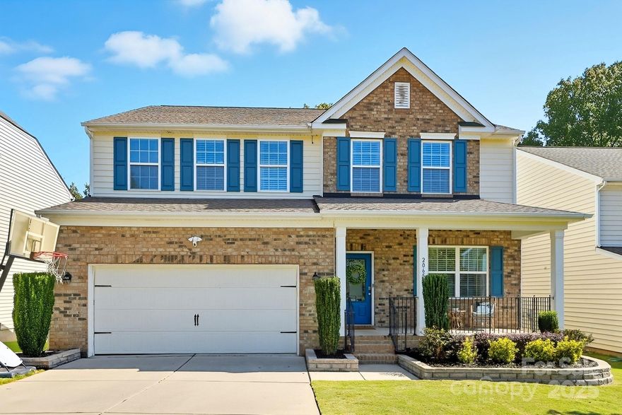 Welcome to this beautifully maintained home offering space, style, and comfort located in the Carolina Reserve Subdivision in the heart of Indian Land. With 4 bedrooms, 2.5 baths, and multiple living areas, this property is designed to fit today’s lifestyle. Enjoy the wood flooring throughout the main living areas, tile in the bathrooms and laundry room, and carpet only in the bedrooms for added comfort. The main level features a welcoming fireplace with stone accents, a formal dining room, and a versatile office/flex space with french doors, perfect for working from home or bonus room. The kitchen is the heart of the home with granite countertops, stainless steel appliances, a large pantry, and seamless flow into the living and dining spaces. The kitchen also features a convenient wet bar with built-in beverage coolers, perfect for entertaining or everyday convenience. Upstairs, a spacious loft provides an additional gathering area. The primary suite is a true retreat featuring a large bedroom, oversized closet, and en-suite bath complete with a garden tub and separate shower. Three additional bedrooms, a generous laundry room, and plenty of storage complete the second floor. Step outside and enjoy both a covered porch in the front of the home and an uncovered deck overlooking the large fenced tree-lined backyard, which is ideal for entertaining, pets, or play. A two-car garage rounds out this move-in ready property. Conveniently located just minutes from retail shopping, dining, and everyday essentials. Schedule your showing today and see why 2065 Newport Drive is the perfect place to call home!