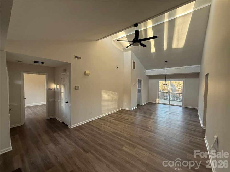 This READY TO MOVE IN beautifully maintained Mid-Century Modern home offers spacious, light-filled living areas in the highly sought-after Harrisburg school district. Situated on a large wooded lot, the property features a private backyard with a fire pit—ideal for relaxation and outdoor entertaining.
Designed with both functionality and comfort in mind, the home provides excellent space for family living and hosting guests. Interior highlights include two separate pantries and two dining areas: a formal Dining Room and a Breakfast Area. The Breakfast Area also offers flexibility and can easily serve as a playroom or study space.
The house is located in low Cabarrus County taxes area even though it has a Charlotte mailing address.
Recent Updates and Improvements
• New Roof (2025)
• New Gutters (2026)
• New Exterior Paint (2026)
• New Interior Paint (2026)
• Renovated Master Bathroom (2026)
• New Luxury Vinyl Plank (LVP) Flooring (2026)
• New Dishwasher (2026)
The property is gated with wooden fence and includes a professionally installed drainage system with over 250+ linear feet of in-ground piping, directing water away from the main structure.
Additional Features:
• Front Porch: 74 sq ft
• Back Deck: 160 sq ft
• Storage Area: 24 sq ft
HLA of home will be measured before March 30th