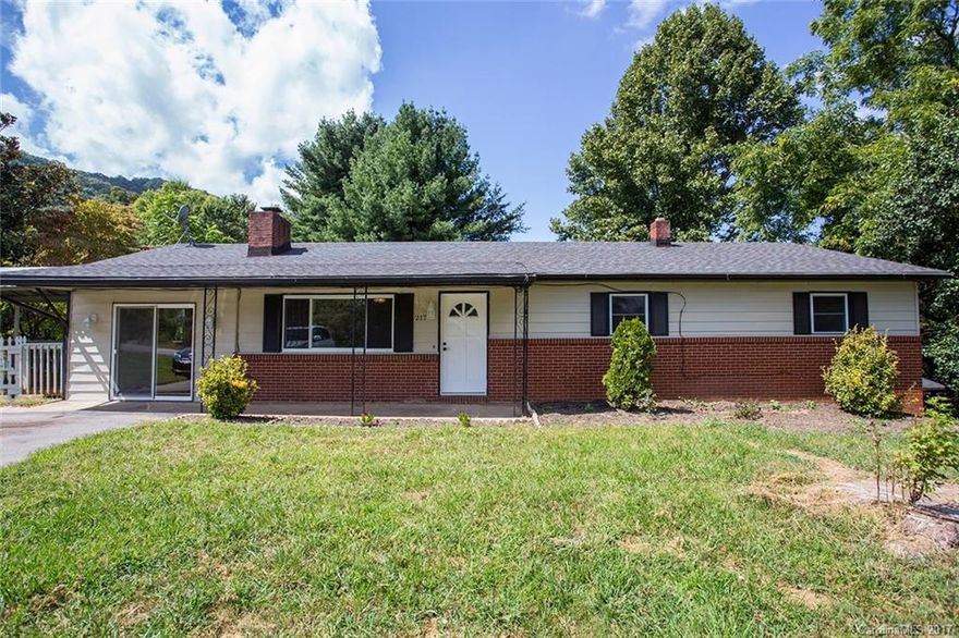 Fully updated ranch home with basement apartment close to West Asheville but in the County with Open Use zoning. Short drive to shopping and dining. Updates include new kitchens and remodeled bathrooms, new HVAC, wood laminate and ceramic tile floors, fresh paint and updated fixtures. 3 beds/ 2 baths upstairs and 2 beds/1 bath, 2nd kitchen, living/dining room on lower level. Large lot. See brochure for details. Disclosure: No septic permit on file. Closets in basement beds are not in the rooms.