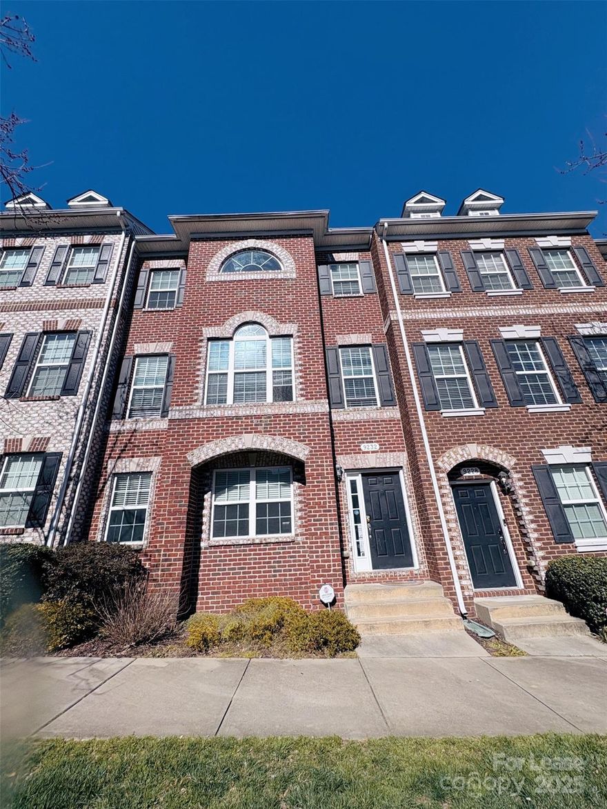 ALL BRICK luxury townhome with 3 bedrooms, 2.5 baths and a rear entry, attached, 2 car garage in Ayrsly! Office/flex area on 1st floor. Open Floorplan features High Ceilings, Moldings. Spacious Kitchen features Custom Cabinets, Granite on 2nd floor. Primary bedroom with trey ceiling, Walk-In Closet, Luxurious Bath with Dual Vanity and Shower on 3rd floor. Closed to Town of Ayrsley businesses, shopping, dining, salons, movie theatres, coffee shops. Easy access to I-485.