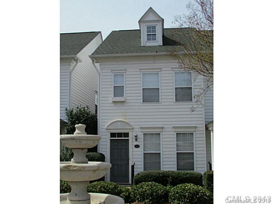 In the heart of downtown Matthews, this beautiful end unit townhome features gleaming wood floors on the main level & berber carpet on the second floor. First floor has open flow with living, dining, kitchen & small breakfast area with french doors that lead to the enclosed patio. Gas fireplace in living room. Upstairs has 2 bedrooms, each with its own bath & laundry in the hall. Steps away from restaurants! Non-smokers only. Pets limited to 1 small pet under 15 lbs with landlord approval.
