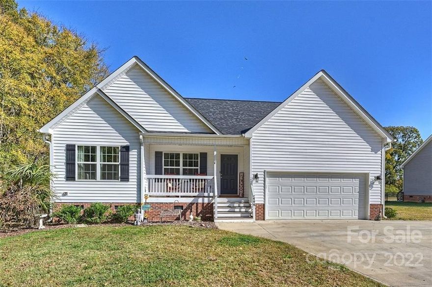 Welcome Home to 494 Old Limestone Road! This charming 3 Bedroom, 2 Bathroom, Ranch style home built in 2019 sits on a one acre lot with NO HOA! The home features a split-bedroom, open floor plan with vaulted ceilings in the living room. Spacious kitchen with stainless steel appliances and granite countertops. Primary Bedroom with tray ceilings. Primary Bathroom with dual vanity, granite countertops and a walk-in shower. Enjoy country living at its finest from the rocking chair front porch or screened deck. Attached 2-car garage and room to park your boat or RV!