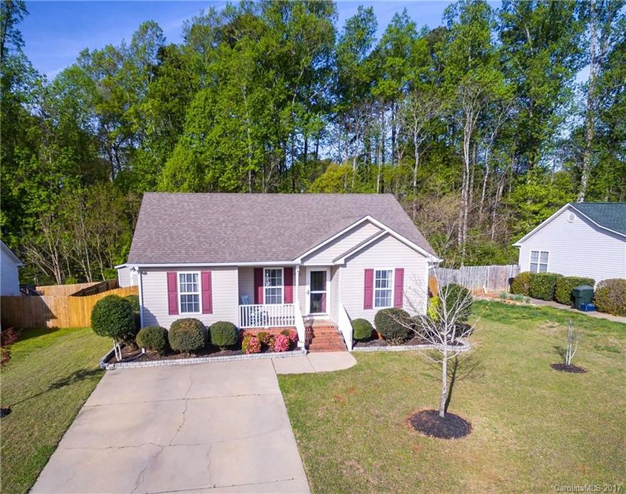 Come check out this quaint and cozy, well maintained one-story in desirable Rock Hill neighborhood. This home and yard will not disappoint and is cute as can be. Split bedroom floorplan, semi-open concept, updated floors and carpet throughout. Nice size lot has fenced yard with deck for entertaining and new shed added in 2015.