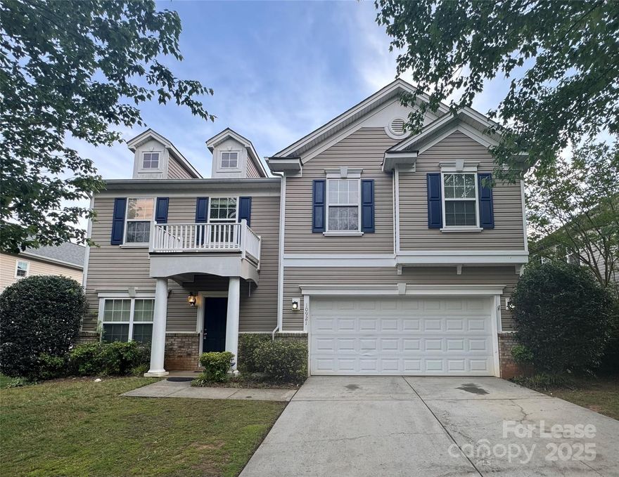 Beautiful and very spacious 4-bedroom, 2.5 bath home in the Berewick community! Freshly painted and LVP flooring have been installed throughout the house! (NO CARPET) It has a spacious kitchen with 42-inch cabinets, granite countertops, a walk-in pantry, and a kitchen island overlooking the family room (great for entertainment!). The large main bedroom offers walk-in closets, a bathroom with a soaking tub, a separate shower, and a double sink vanity. The remaining three bedrooms are spacious, and one of them has a built-in wall unit. It has a fenced backyard with a covered porch and a brick sitting area, which is great for gatherings. The community offers, pool, clubhouse, fitness center, walking trails, and playground. Conveniently located near I-485, close to shops, restaurants, and the airport!