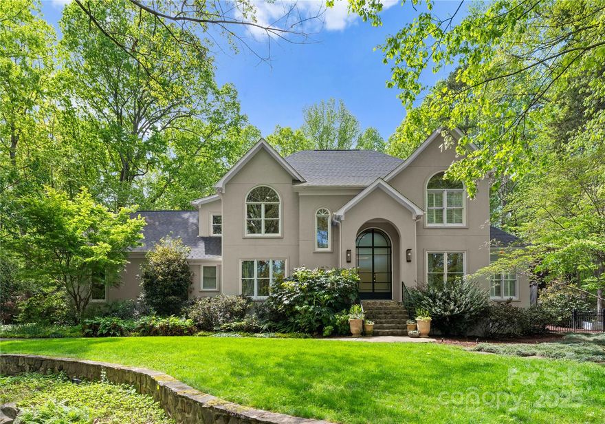 Welcome to this one of a kind custom home situated in a tranquil and private lot filled with natural wonder. This home features a brand new European import steel framed front door, newly refinished hardwoods, fresh paint and an open floor plan filled with natural light. Updated kitchen and family room w/ gas fireplace and built ins overlooks the private covered patio and heated Gunite and stone accented pool. Renovated primary bath w/ custom shower, frameless glass, dual primary walk-in closets. The upper level has 3 bedrooms and a large dual bonus room w/ built ins. Don't miss the secret room off of the green bedroom. Out front is a removable bespoke cedar garden house from the Hillbrook collection and a chicken coop fully predator safe and built for deep litter method. It also includes a storage area w/ play house above. This home sits on .75 of an acre and includes a raised bed garden filled with Omri organic soil and a full regenerative garden plan. It's a nature lover's paradise!