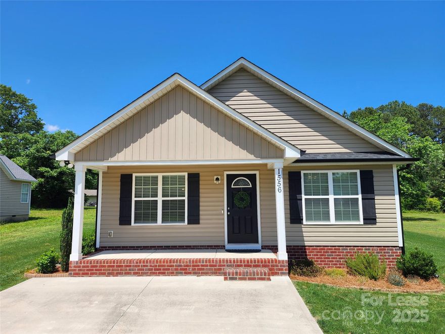 Cute 3 bed/2 bath ranch in Kannapolis. Neutral paint & durable LVP flooring in the main living spaces. Open floor plan with the living room, kitchen and dining area all flowing together. Kitchen is bright and airy complete with granite countertops, SS appliances and a pantry. Split bedroom floorplan with 2 bedrooms at the front of the house and one at the rear. Primary bedroom has a walk in closet and en suite bathroom. Mud room/laundry room. Owner has provided additional fridge water filters, light bulbs, Simplisafe security system and washer/dryer!
No Smoking. No Section 8. Small pets accepted on a case by case basis. Deposit starting at $1750(pending strength of application).  Tour home at your convenience without having to make an appointment. Register with Rently for the lockbox code. All applications must be submitted online on our website. Each adult applicant 18yrs and older living in the home will be required to pay a $50 non-refundable application fee.
