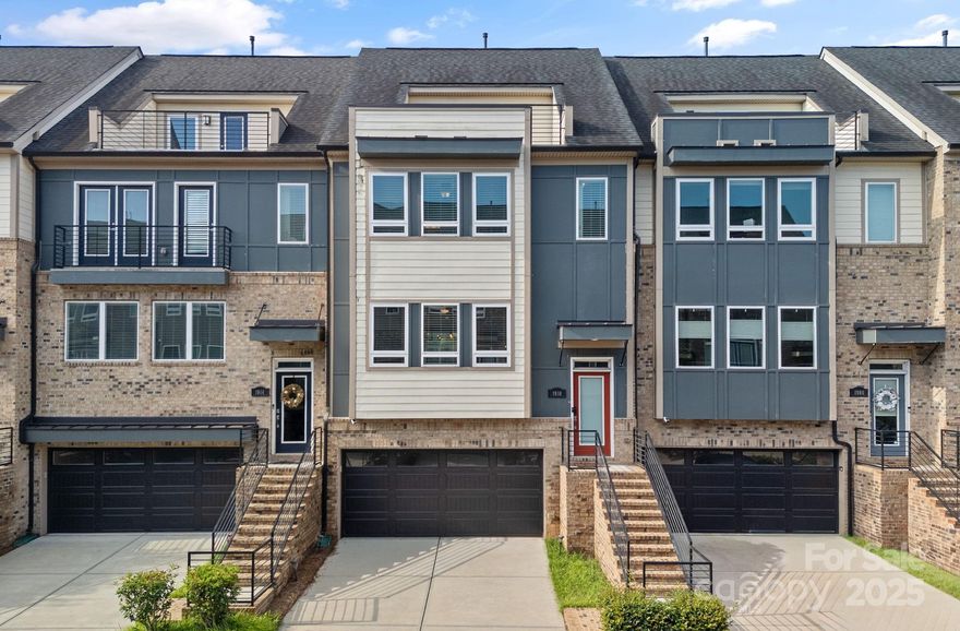 This MUST SEE townhome is just a few minutes from restaurants, shops and bars in Elizabeth & Plaza Midwood areas of Charlotte. This immaculate home has tons of upgrades. The open concept of the living room is flooded with naturel light and flows in the dining area and kitchen. The spacious and modern kitchen features quartz counters, backsplash, stainless steel appliances, crown molding and a HUGE kitchen island with bar seating and storage. Off the kitchen is a perfect work from home space, a half bathroom, and access to the deck. The upper level has the large primary suite with the ensuite bathroom featuring tile floor, large tile walk-in shower, garden tub, dual sinks and walk in closet. The 3rd floor has a great media/bonus room with a half bathroom and access to the roof top terrace. On the lower level you have a bedroom/office with a private full bathroom with tile floors and a tile walk-in shower. Lower level also access to the rear patio and finished garage with tons of storage