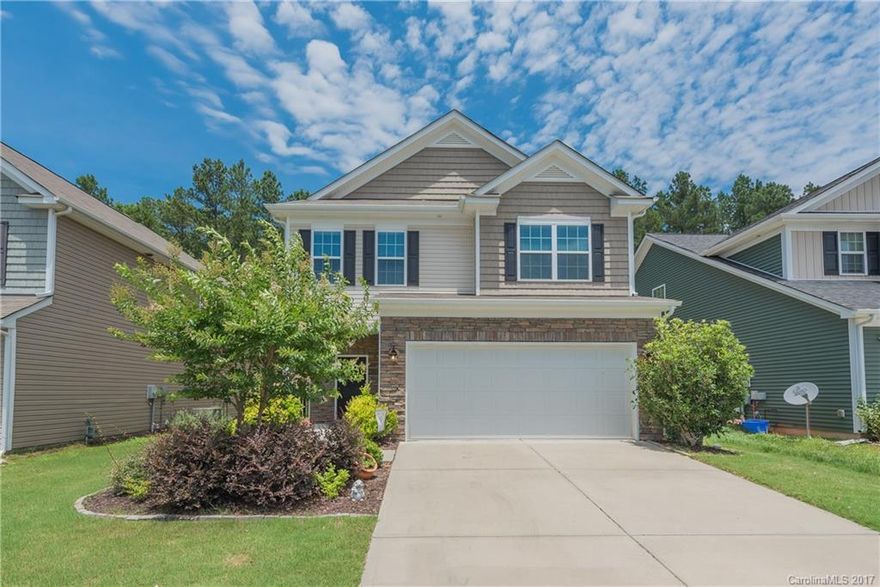 Beautiful 3 bedroom home with a loft and 2 car garage in the sought after neighborhood of Walnut Creek! Laminate floor through an open living space with tons of natural light!! Large master bedroom ensuite has a double vanity, soaker tub, and separate shower.  Fenced in backyard backing up to the woods. Great for entertaining with paver patio and built in BBQ.