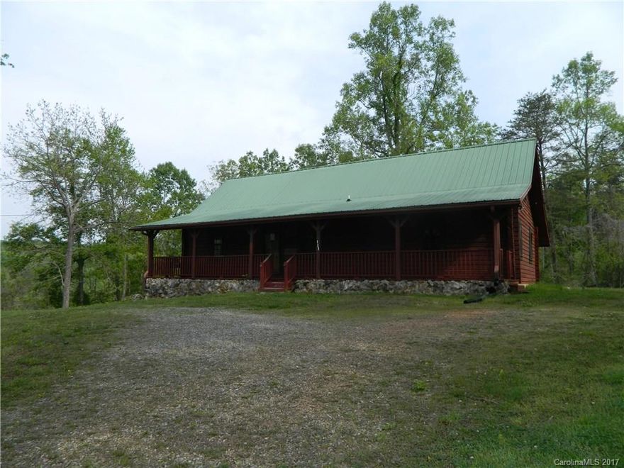 Mountain views from rocking chair front & back porch! Log home on 2 acres w/metal roof, master on the main,& basement. Private setting with a small barn. This property is owned by the US Dept of HUD. Sold uninsured, subject to appraisal. Seller makes no representations or warranties as to property condition. HUD homes are sold "AS-IS". HUD and this listing firm abide by all Fair Housing and EHO policies. HUD case #381-915478. Previous inspection discovered lack of viable well.