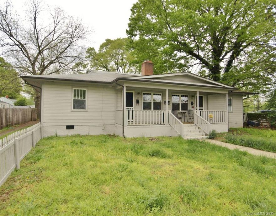 Well-kept and updated. In highly desirable NoDa! Renovated unit, updated appliances, happy tenants, large, flat lot, great street! Washer/Dryer and Refrigerator Included. Walking distance to shops and restaurants. Don't miss out!