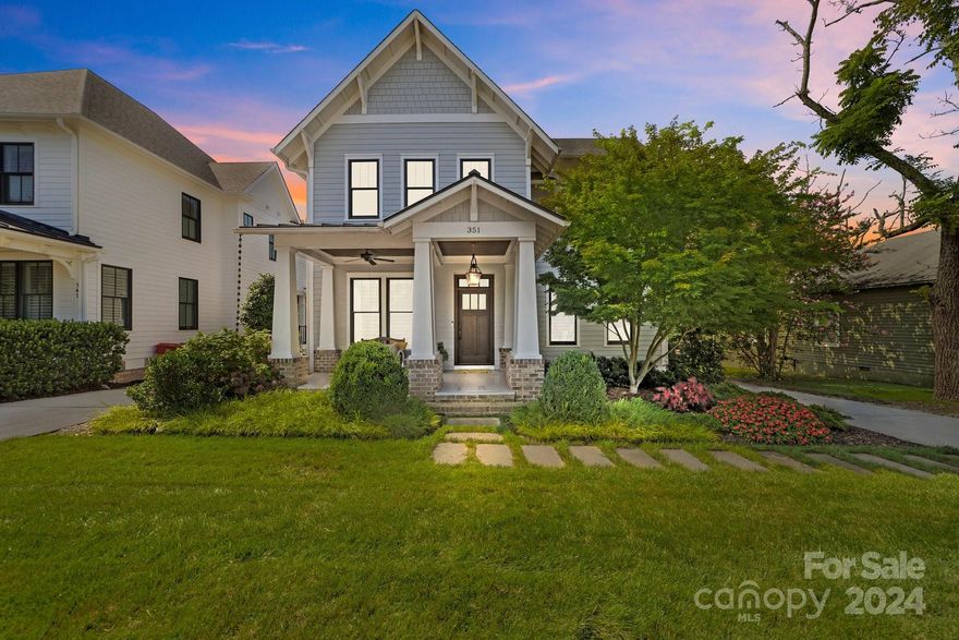 Welcome to 351 Delburg Street. A charming custom home built in 2016 by John Marshall Custom Homes & is walking distance to downtown Davidson. No details were overlooked when designing this home. The main house includes 4 bedrooms, 4.5 baths, & 2nd living quarters over garage. The secondary living quarters features a kitchen, bedroom, full bath & provides beautiful accommodations for extended family, weekend guests, or college student. Sun-drenched living spaces & a brilliant chef’s kitchen offer a seamless flow for entertaining. Chef’s kitchen features an island, Thermador appliances, glazed white cabinets w/receded glass, & beverage refrigerator. Dining room offers an elegant space for all to congregate. Open the doors to the 4 seasons room to enjoy a seamless setting for indoor/outdoor living. Retreat to the primary suite located on the main level, boasting a large walk-in closet with custom shelving & spa bath. 3 beds and 3 baths complete the upper level. Fully-fenced backyard.