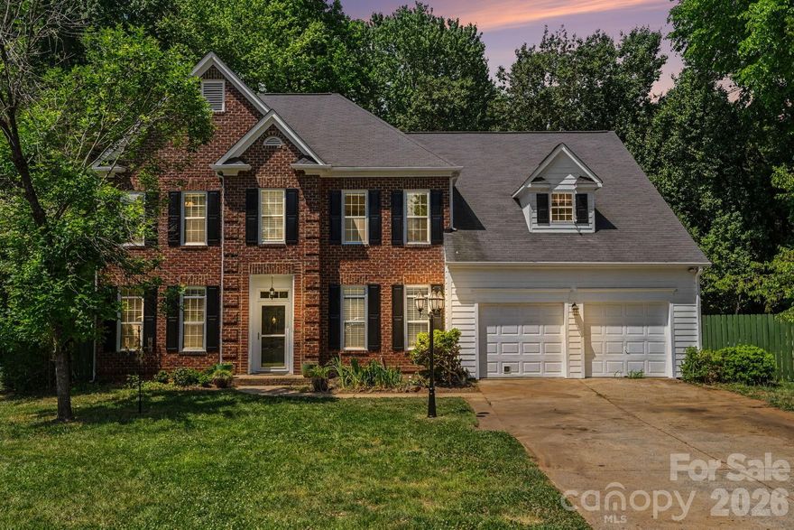 Tucked away on a spacious .67 acre lot in Mint Hill, this well maintained home offers the space and layout buyers are looking for with room to make it their own. The main level features a dedicated office, formal living and dining rooms, and a family room that opens into a large eat in kitchen for easy everyday living and entertaining. Upstairs you’ll find four bedrooms plus a generous bonus room, along with a large primary suite featuring double walk in closets and a well sized bath. The home has been extremely well cared for with fresh interior paint throughout, updated flooring in select areas, new lighting and ceiling fans, freshly painted exterior elements, a brand new hot water heater, recently cleaned carpet, and a newly installed fence surrounding the side and backyard. Out back, the in ground pool and expansive yard create a private setting with plenty of space to relax or make it your own. A great opportunity to own a large home on a .67 acre lot in desirable Mint Hill.