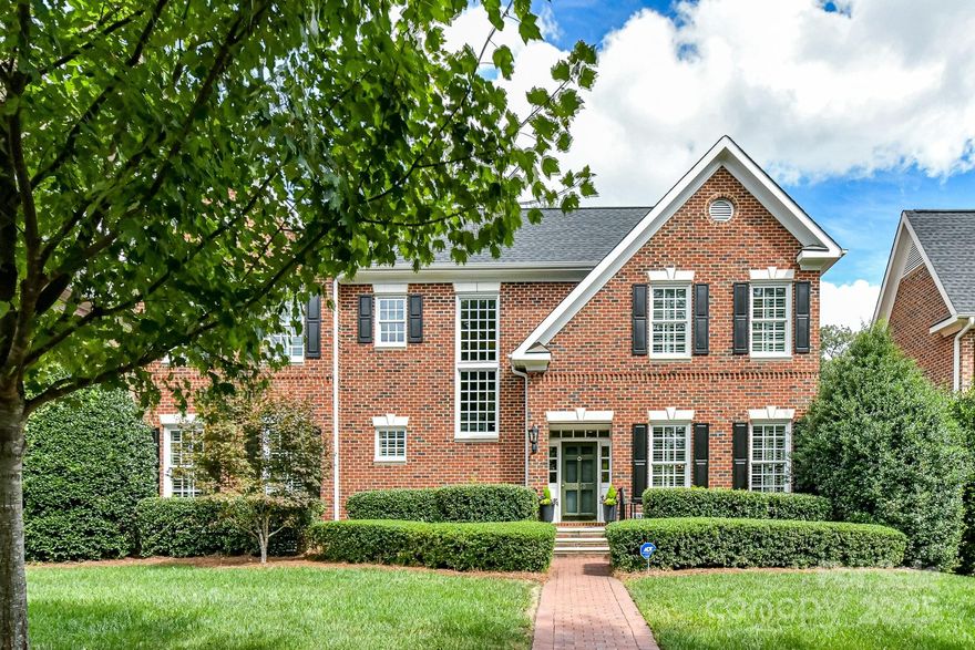 Prestigious Carmel Crescent neighborhood & phenomenal renovations by Revolutions Home Designs throughout this gracious brick manor house. Open floor plan w/beautiful hardwood flooring, stunning judges paneling/heavy millwork, plantation shutters & NEW windows! 2-story foyer w/gorgeous staircase, richly appointed Office, Dining Room & Family Room w/cast stone FP. Gourmet Kitchen w/walnut island, honed quartzite counters & white custom cabinetry. Sstl Appl include: Wolf Range, Built in refrig, micro & wine refrig. Lovely formal powder room & well planned laundry. French door to stone patio, seasonal plantings & brick-fenced courtyard. Primary suite w/WI closet, SPA bath w/carrara marble & heated floors. 2nd Lvl-2 large bedrooms, bath & Library loft, WI attic. 2-car garage. Warmly appointed in the highest quality of selections. Four Parks reminiscent of Williamsburg Greens. Front yard & neighborhood irrigation by well-HOA maintained. This home is chic, immaculate & you will swoon over it!