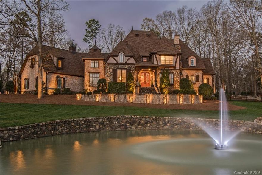 Luxurious gated estate home located on prestigious Bonds Grove Church Rd!Full paver driverway w/motor court. Stunning 4.5 acre grounds feature stocked pond & walking trails.Resort style backyard w/oversized heated salt water pool + cabana w/wood burning fireplace & outdoor kitchen.Beautiful interior walnut floors & extensive millwork. SPACIOUS old world kitchen w/Lacanche 6 burner range.Huge secondary rooms w/walk in closets & private bath.Marvin Schools!